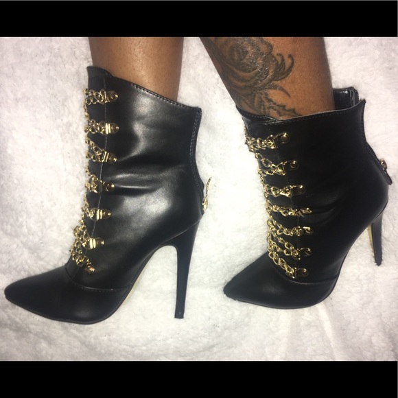 Brand New! Gold and black boots! - Picture 2 of 5